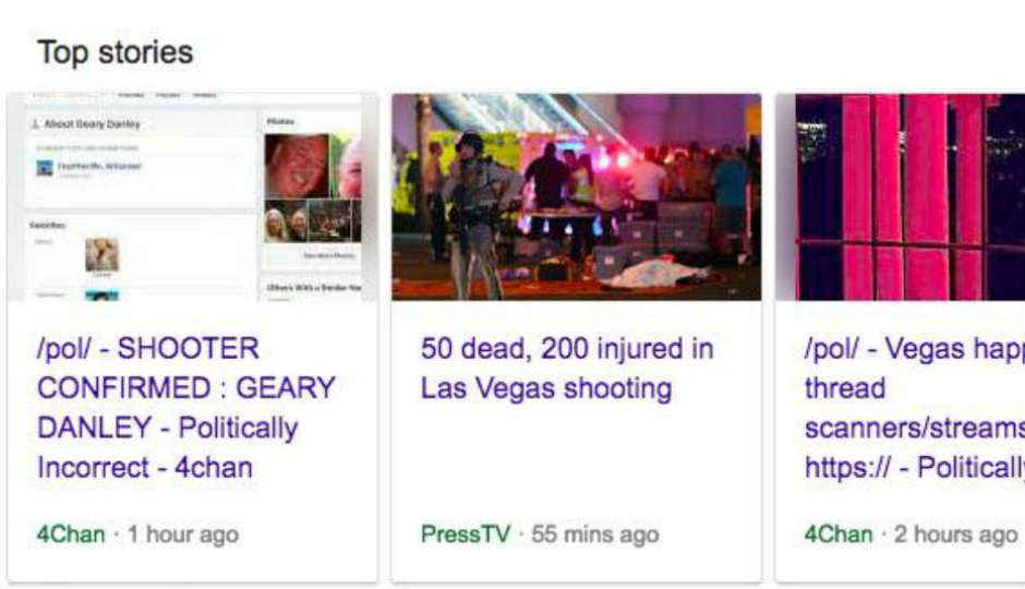 Las Vegas massacre: Google, Facebook, Twitter failed to curb fake... Las Vegas massacre: Google, Facebook, Twitter failed to curb fake...