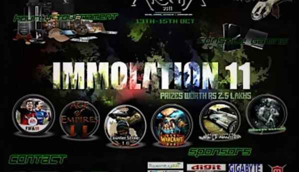 Immolation11: featuring the biggest LAN gaming college event