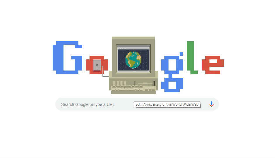 Google Doodle য়ে World Wide Web য়ের 30th জন্মদিন