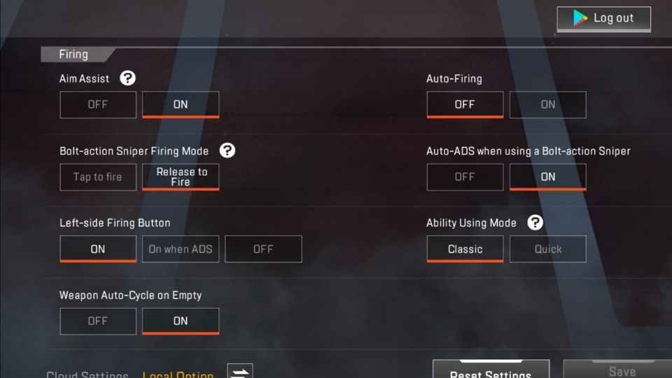 Apex Legends Mobile aim-assist