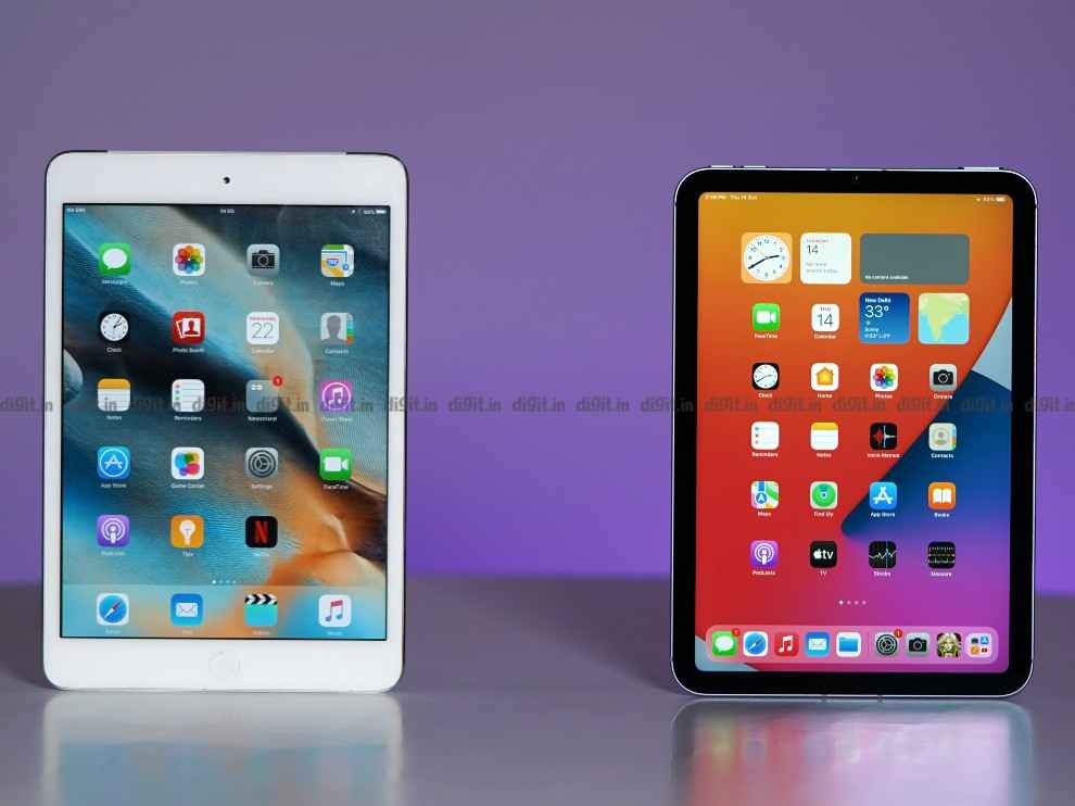 iPad mini new vs old display