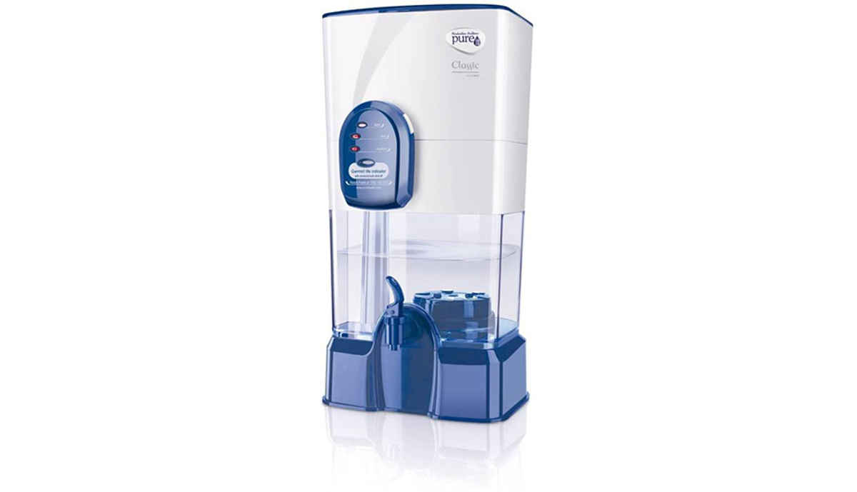 Pureit Classic 14 L Gravity Based Water Purifier (White and Blue)