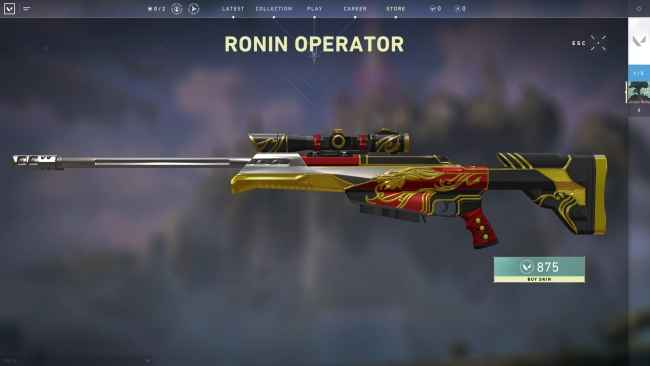 Valorant Operator Ronin Skin