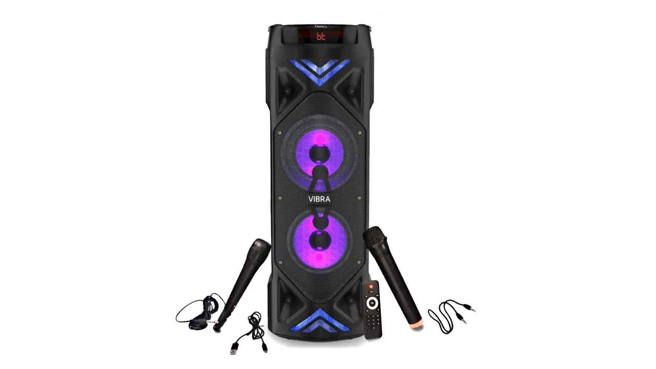 Party speakers with LED lights