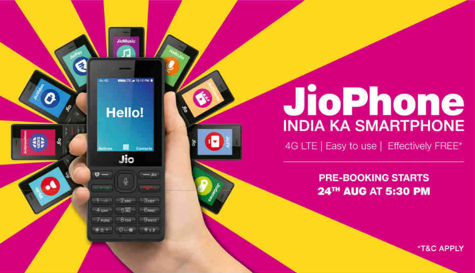 JioPhone pre-order starts today at 5:30PM: Everything you need to know about the 4G VoLTE feature phone