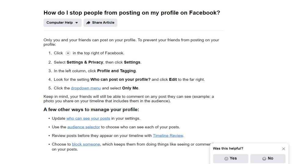 How to lock your Facebook profile from app or computer