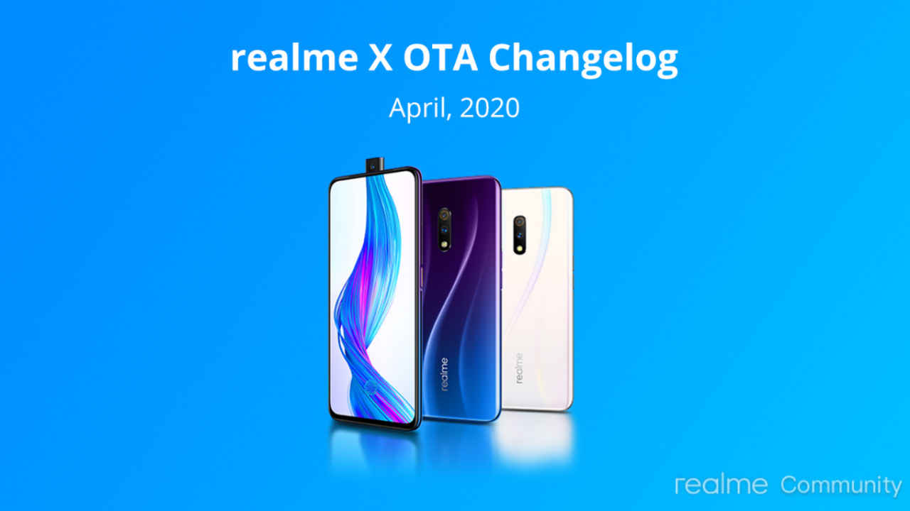 Realme X receiving new OTA update with April Android security patch