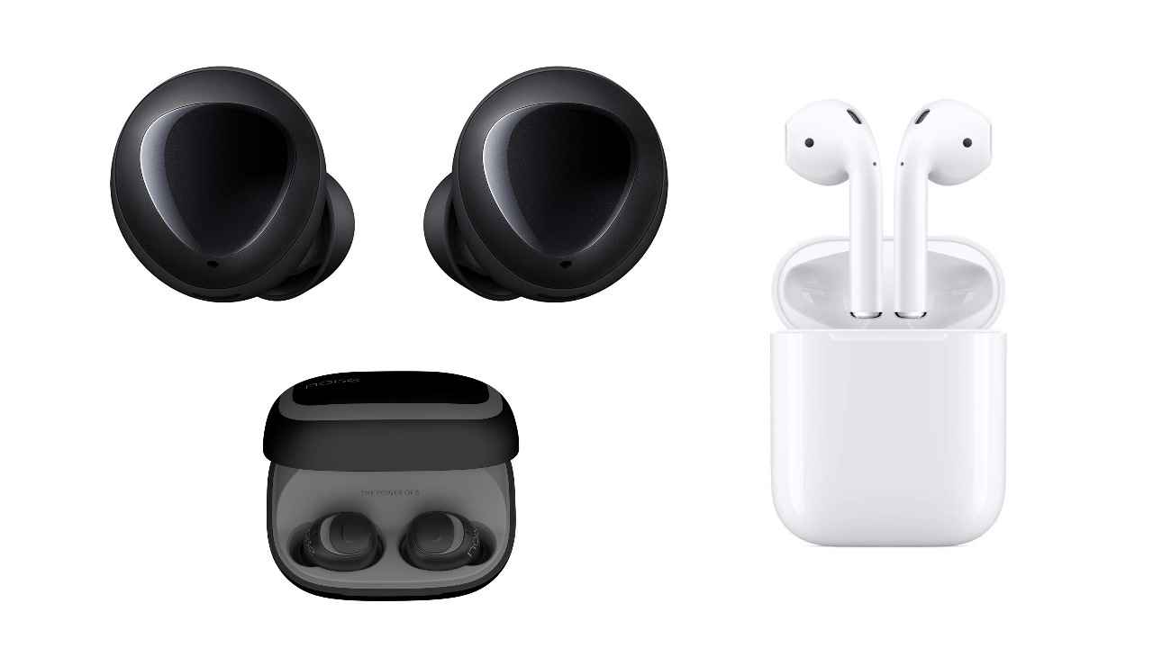 Four true wireless earphones