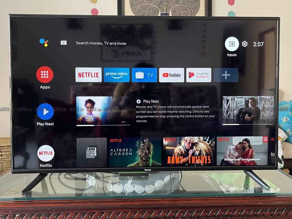 Redmi Smart TV runs on Android 11 out of the box. 