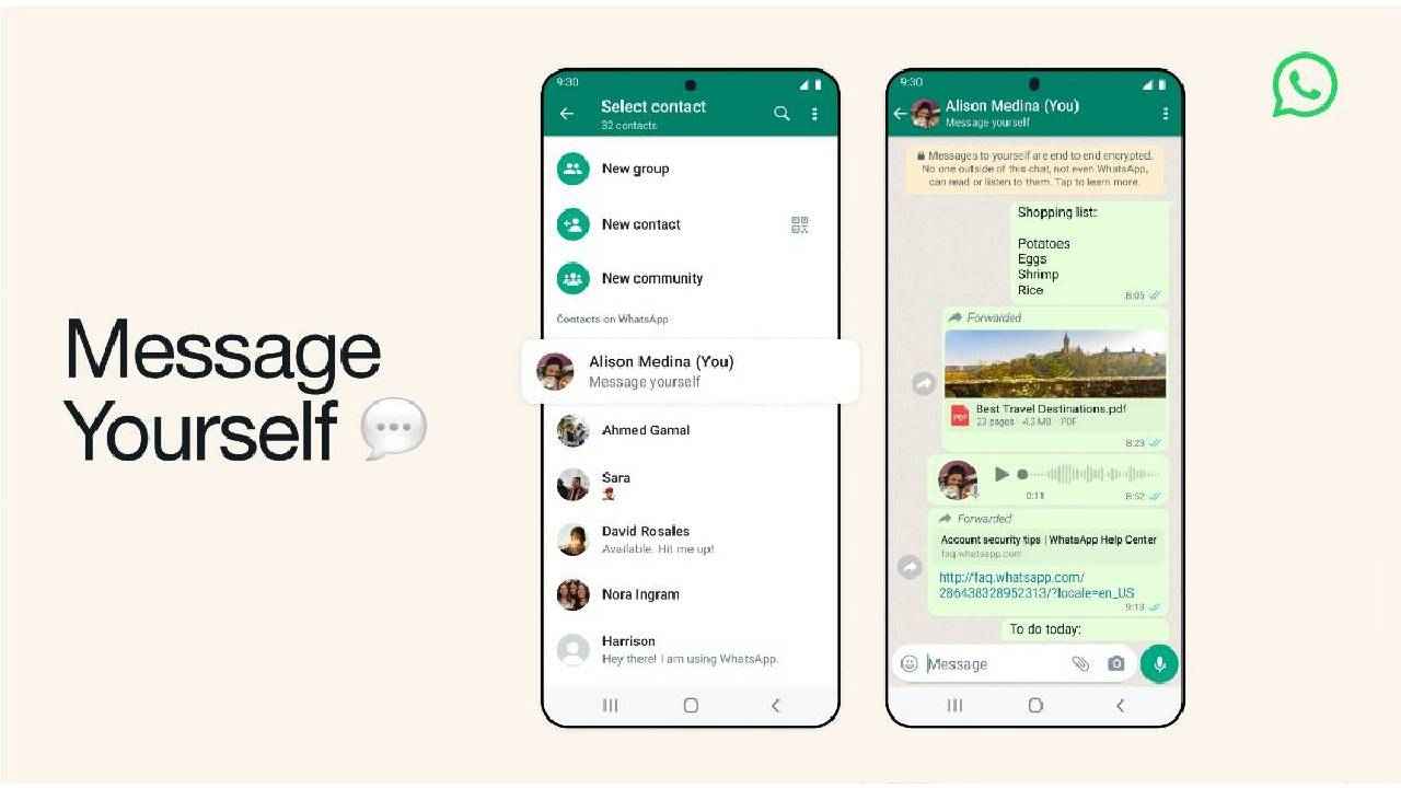 WhatsApp Message Yourself feature officially announced: What is it and how it works