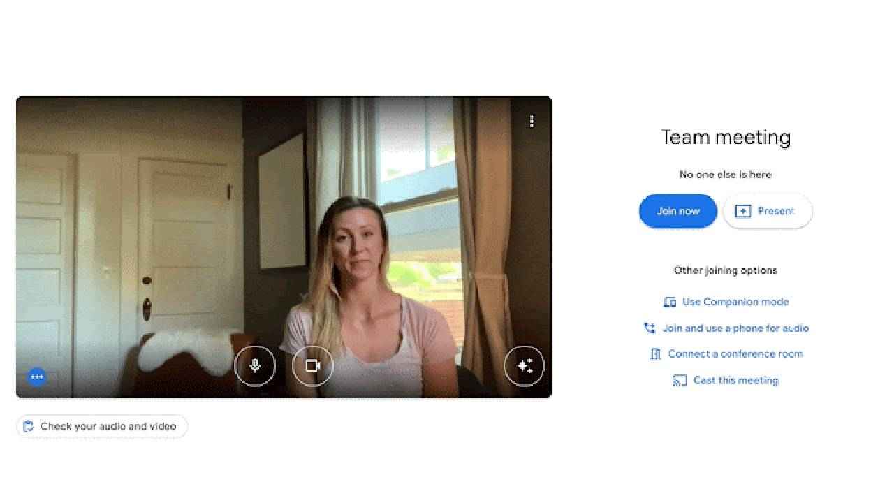 Google Meets automatic framing centers you before a video call begins: Heres how it works