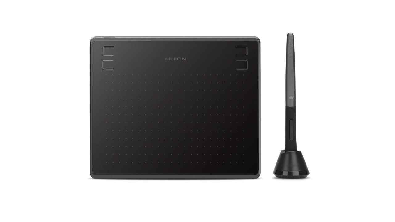 Digital graphics drawing tablet with stylus