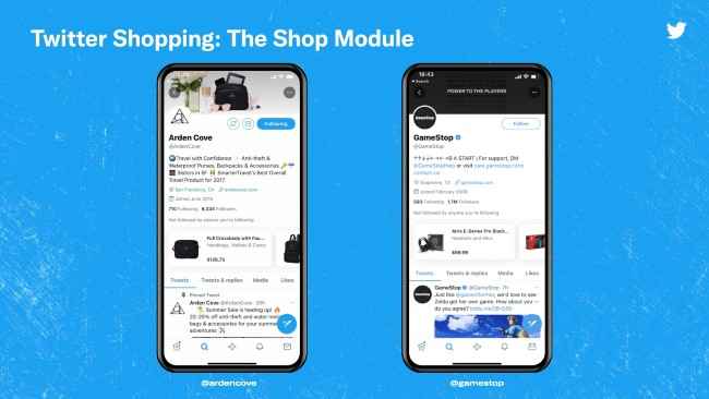 Twitter is officially experimenting with shopping features in its livestreams