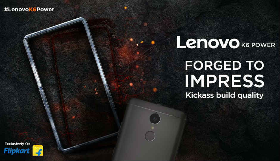 Lenovo K6 Power to launch exclusively on Flipkart today