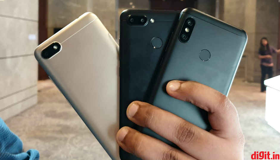 Xiaomi Redmi 6A, Redmi 6, and Redmi 6 Pro are now available in open sale on Flipkart