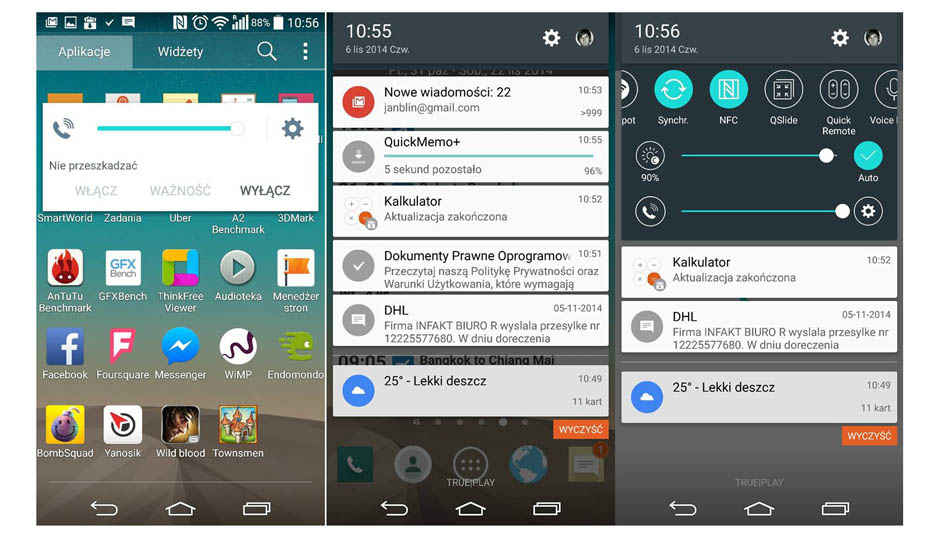LG G3 early Android 5.0 Lollipop build leaked in screenshots
