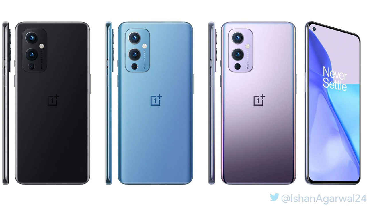 OnePlus 9, 9 Pro 5G design revealed as official renders leak again