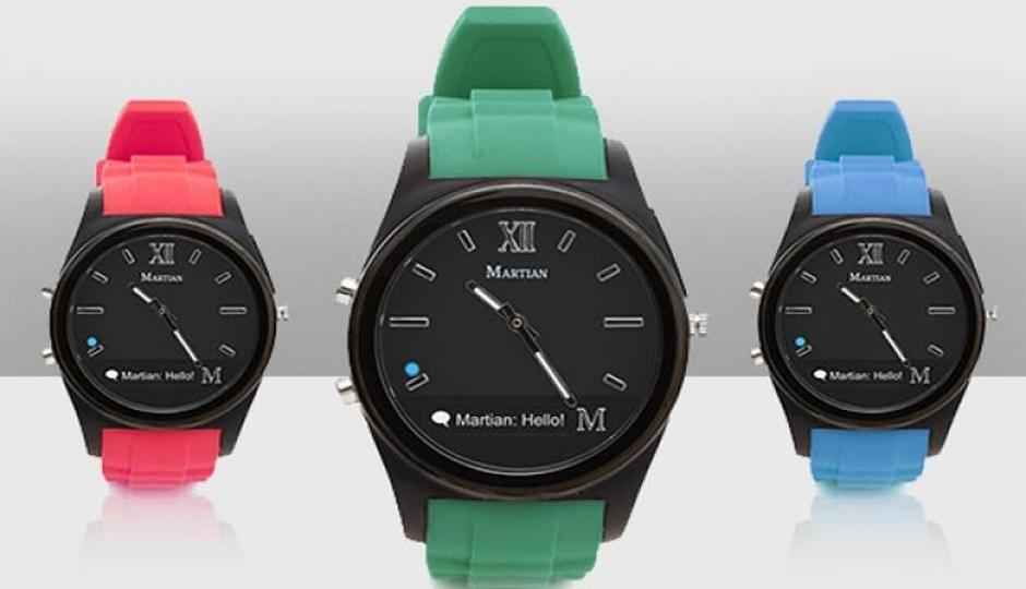 Martian Notifier smartwatch up for pre order online at Rs. 9999