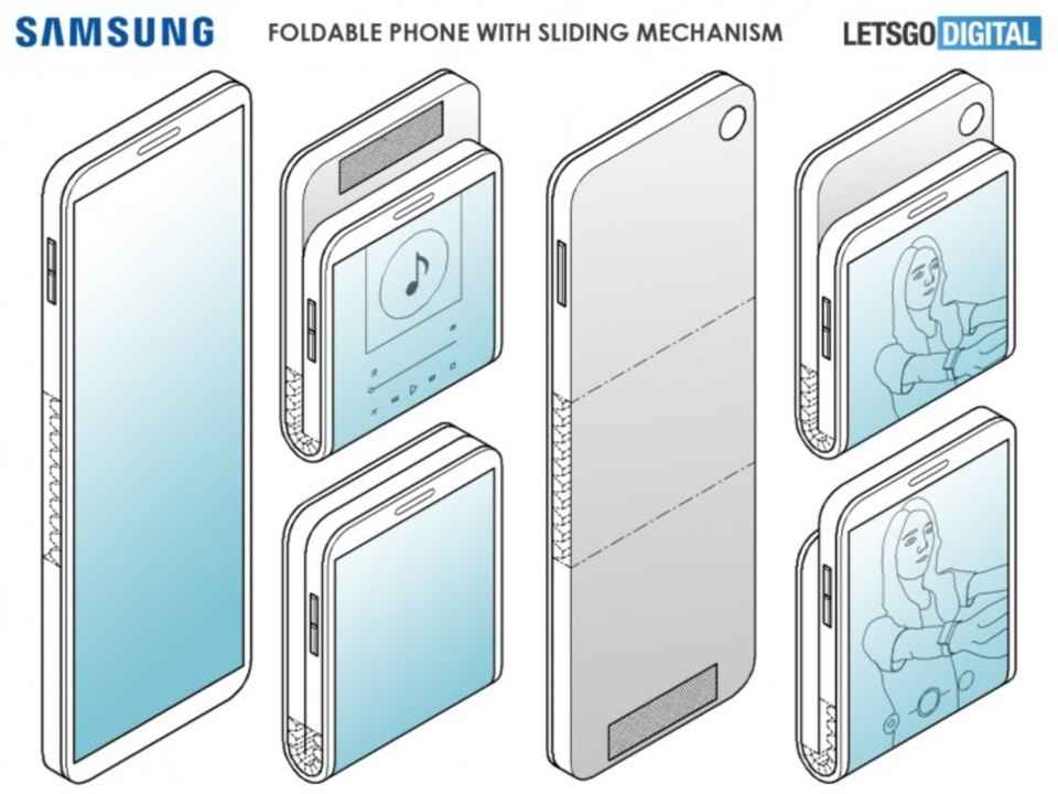 Samsung patents a vertical folding phone