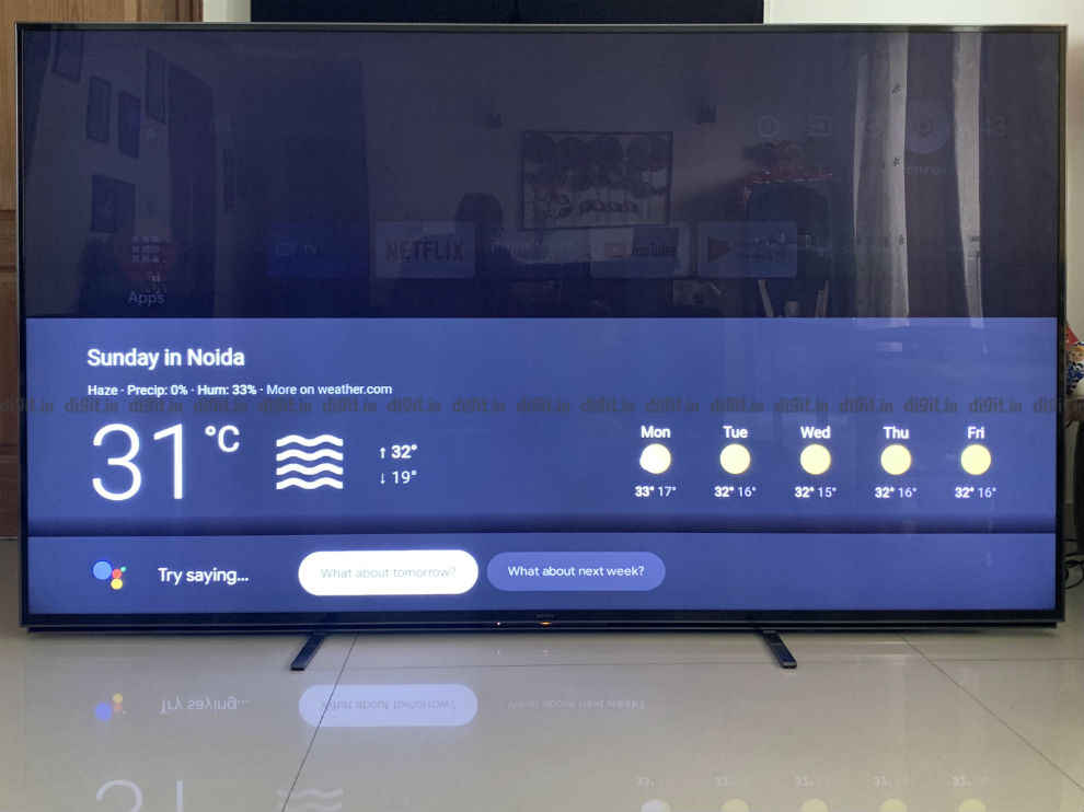 The Sony Z8H TV can be controlled by simply using your voice. 