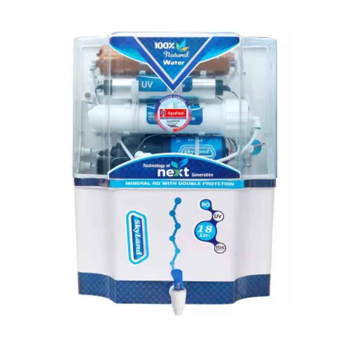 Aqua Fresh SKYLAND मॉडल  18 L RO + UV + UF + TDS Water Purifier 
