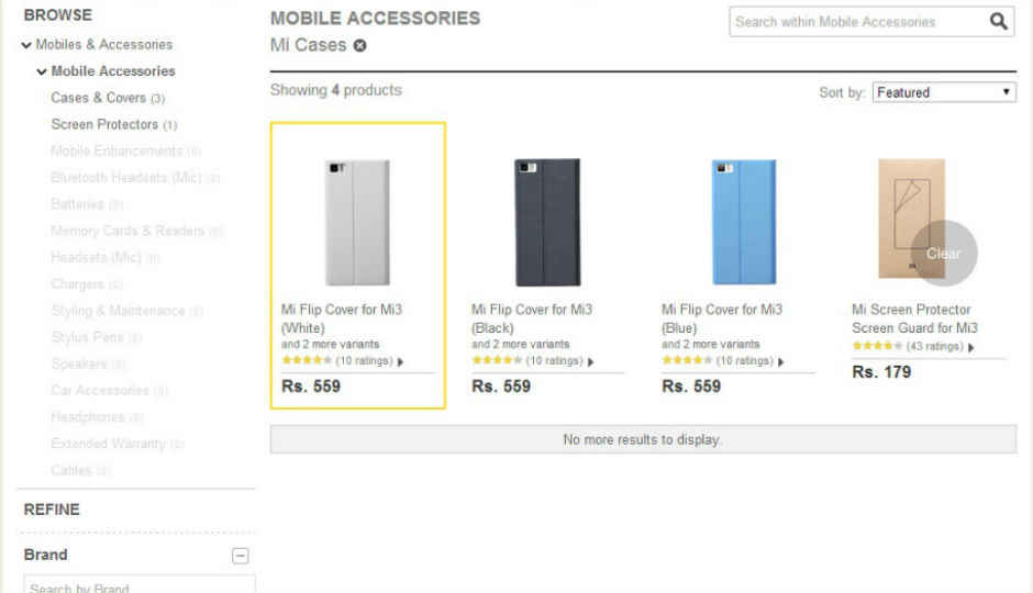 Xiaomi lists Mi3 cases and power-banks on Flipkart, offers 10,400 mAh powerbank for Rs. 999