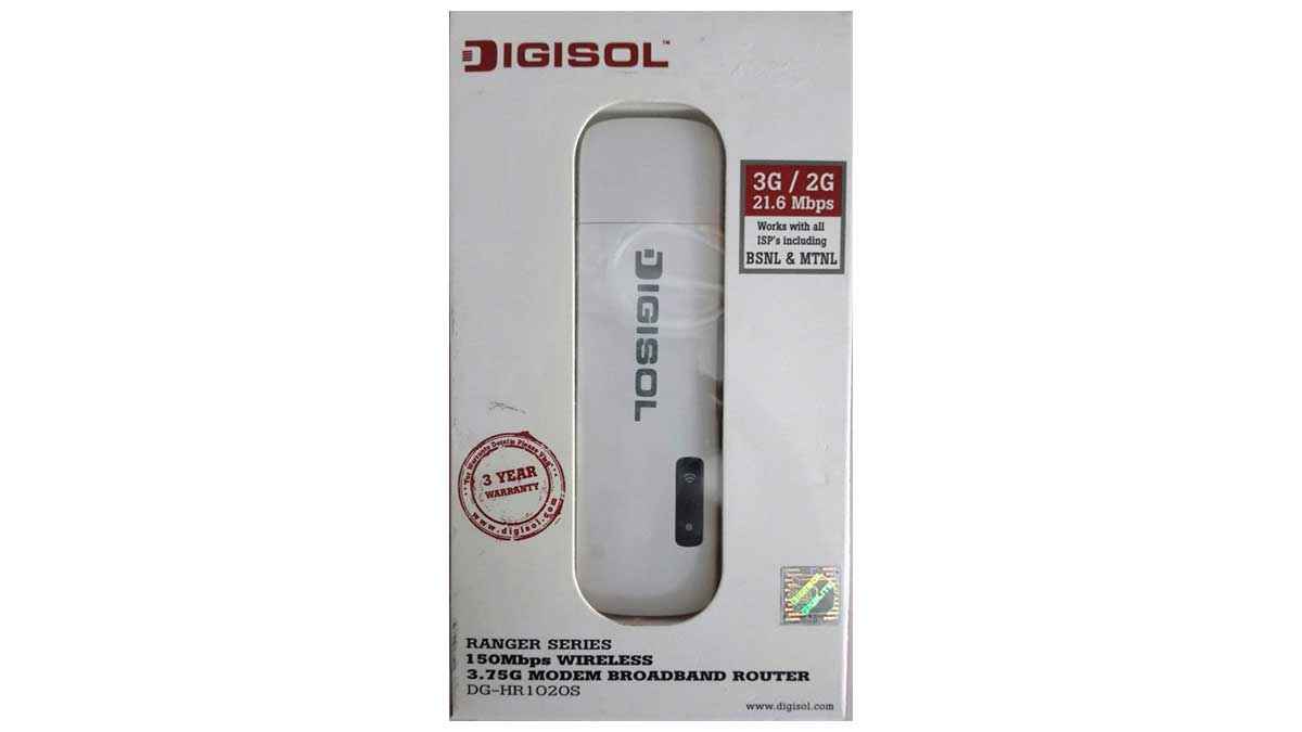 Digisol DG-HR1020S wireless modem router