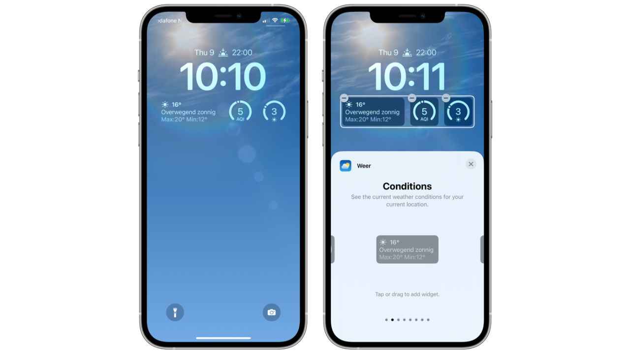 weather lock screen ios 16