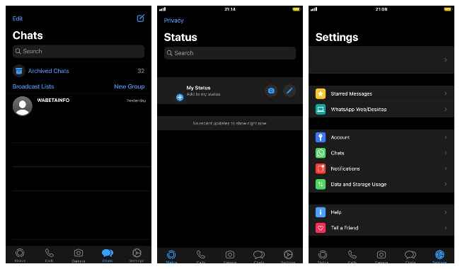 whatsapp beta dark mode apk android 9