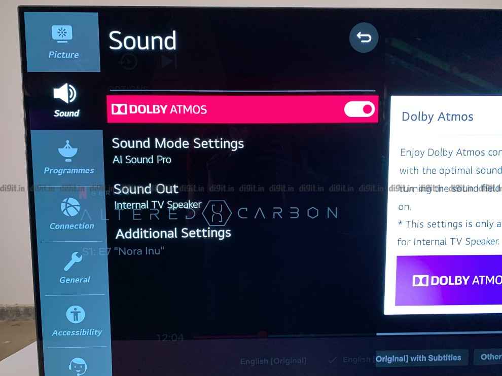 the LG CX supports Dolby Atmos. 