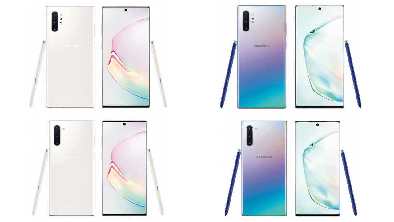 Samsung Galaxy Note10, Note10+ leaked image suggests three colours options at launch