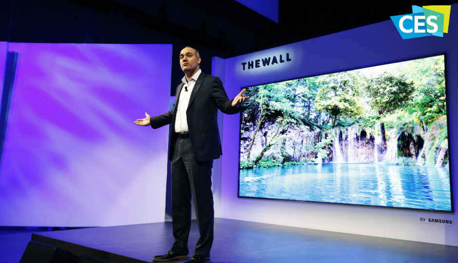 Samsung unveils 85-inch AI-powered 8K TV and mammoth 146-inch 4K modular MicroLED TV called ‘The Wall’ at CES 2018