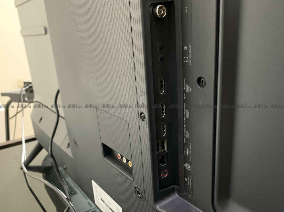 Hisense 55A71F has 3 HDMI ports and 2 USB ports.