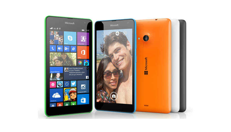 Microsoft unveils the Lumia 535, its first handset after the Nokia re-branding