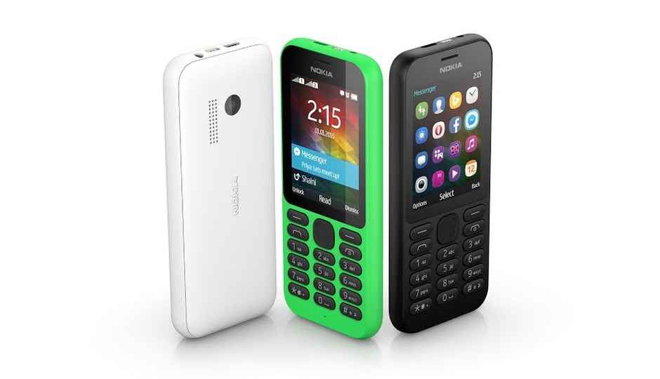 Nokia 215 Dual SIM launched in India at Rs. 2149