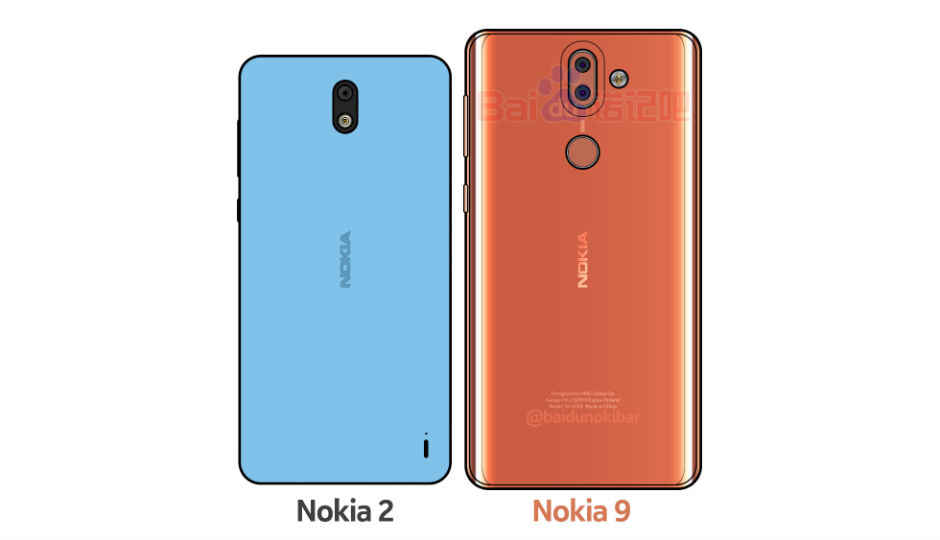 Nokia 9, Nokia 2 design leak, expected to launch next month