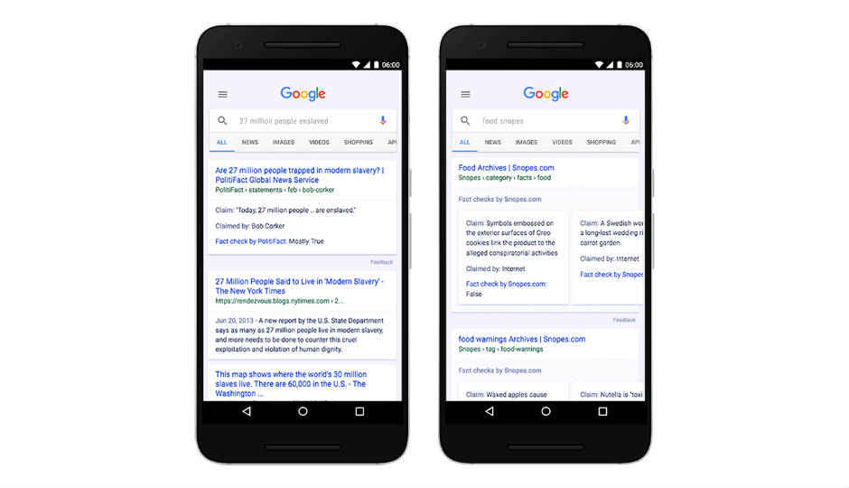 Google launches Fact Check feature to help curb spread of fake news