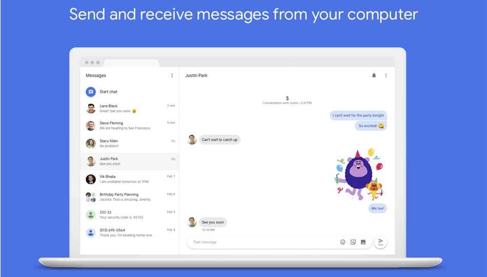 Android Messages web app now lives in Google.com, not Android.com