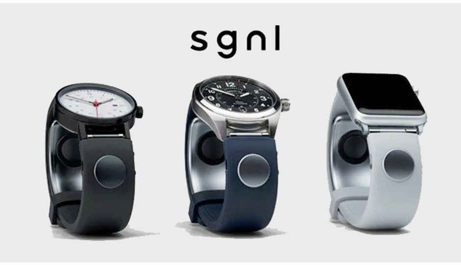 The SGNL wristband lets you take calls with just your fingertip