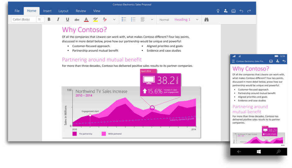 Microsoft launches free Office apps for Windows 10