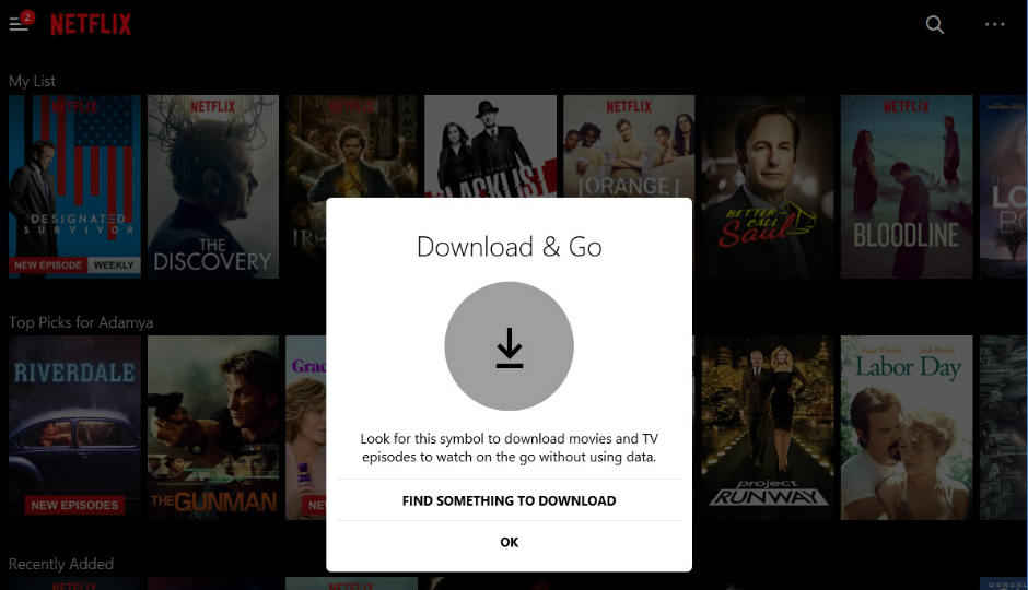 Netflix now supports downloads for offline viewing on Windows 10 desktop app