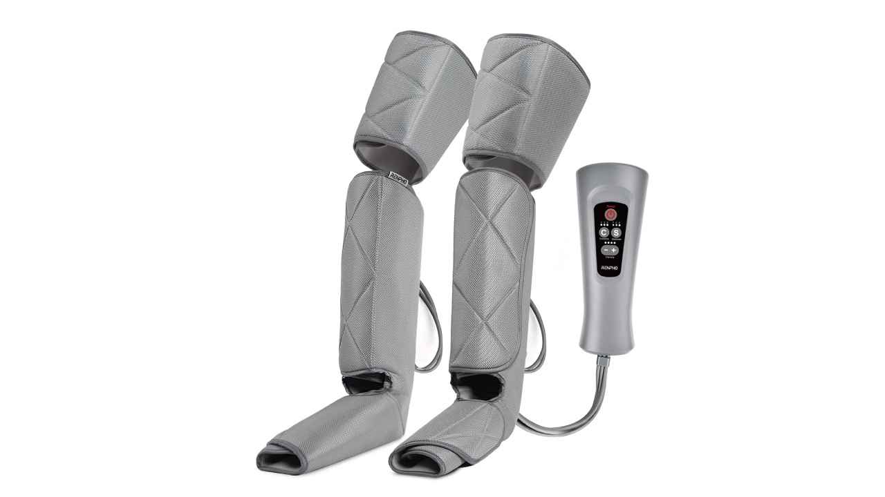 Air compression leg massagers for pain relief