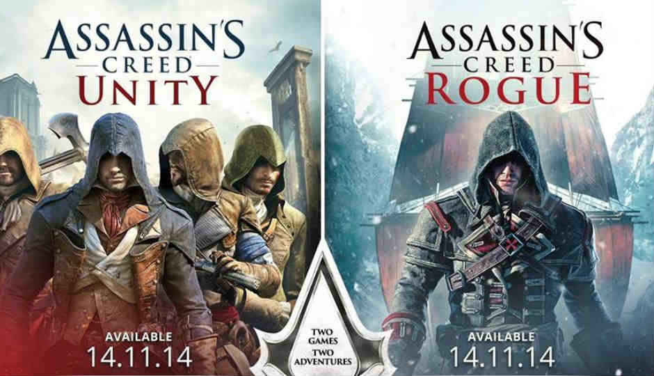 Assassin’s Creed Unity and Rogue will launch on Nov. 13 in India