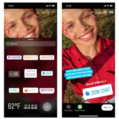 Instagram ‘Chat’ sticker launched to let users create groups directly from Stories