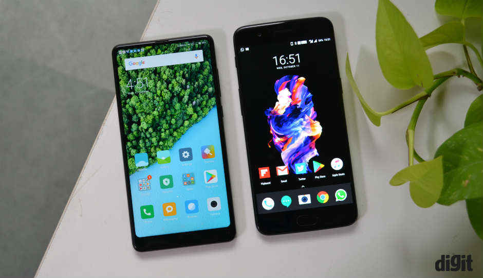 Comparison: OnePlus 5 vs Xiaomi Mi Mix 2