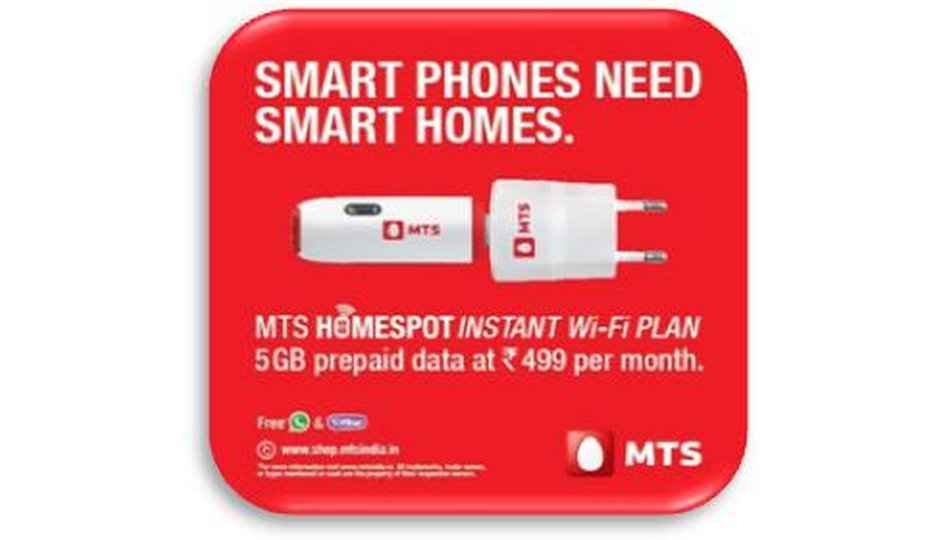MTS India launches ‘Homespot’ Instant Wi-Fi Solution
