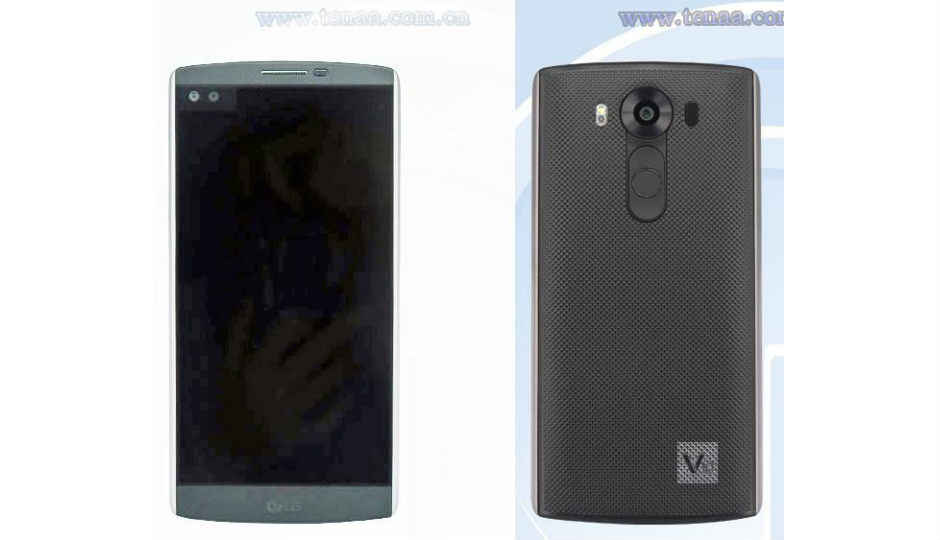 Leaked image shows LG V10 with a secondary front-facing display