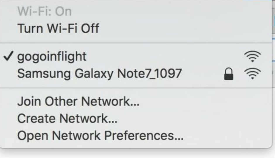 Flight gets delayed after troll names Wi-Fi hotspot ‘Galaxy Note 7’
