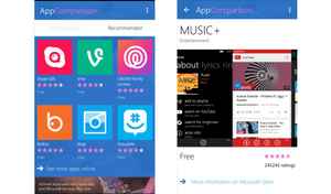 మీకు తెలియని ఆండ్రాయిడ్ విండోస్ యాప్ : యాప్ కంపేరిజన్