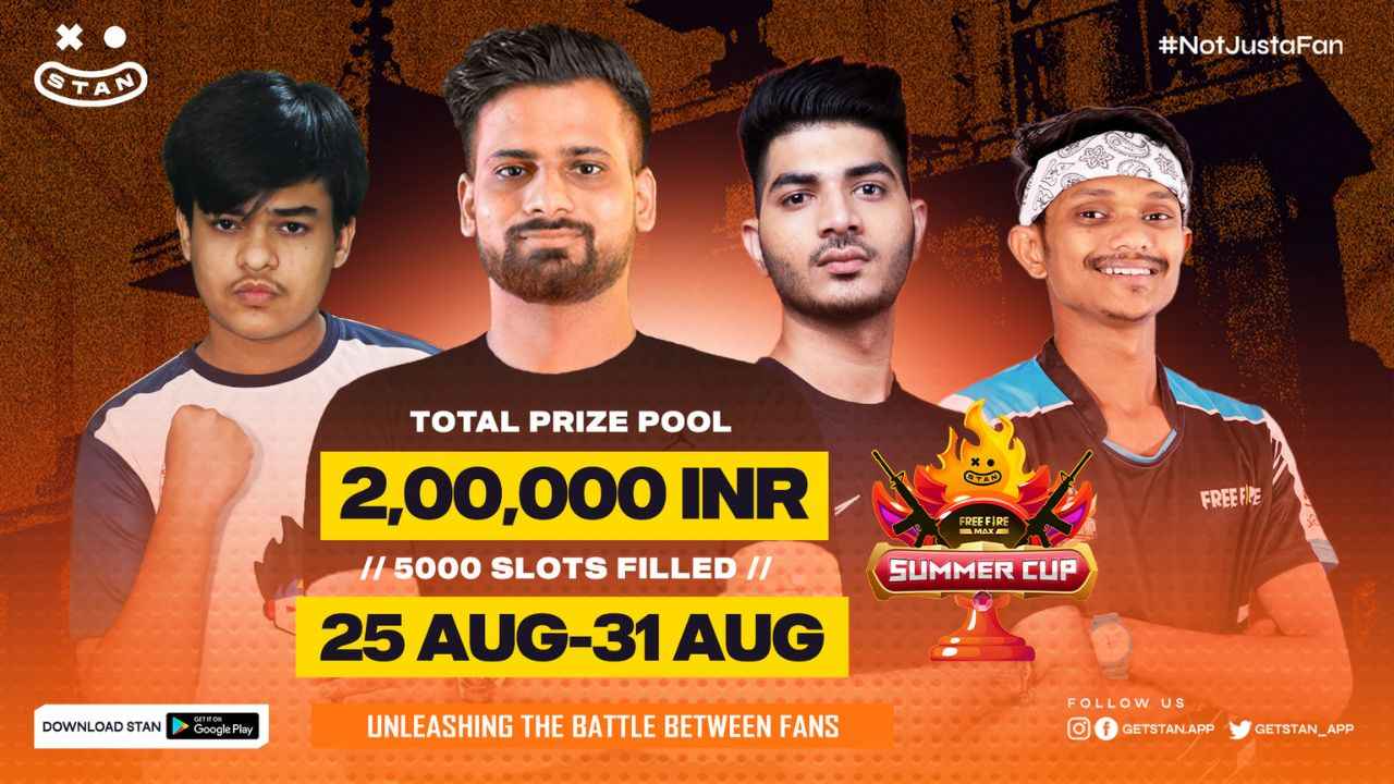 Free Fire Summer Cup organised by STAN featuring prize pool of INR 2 lakhs